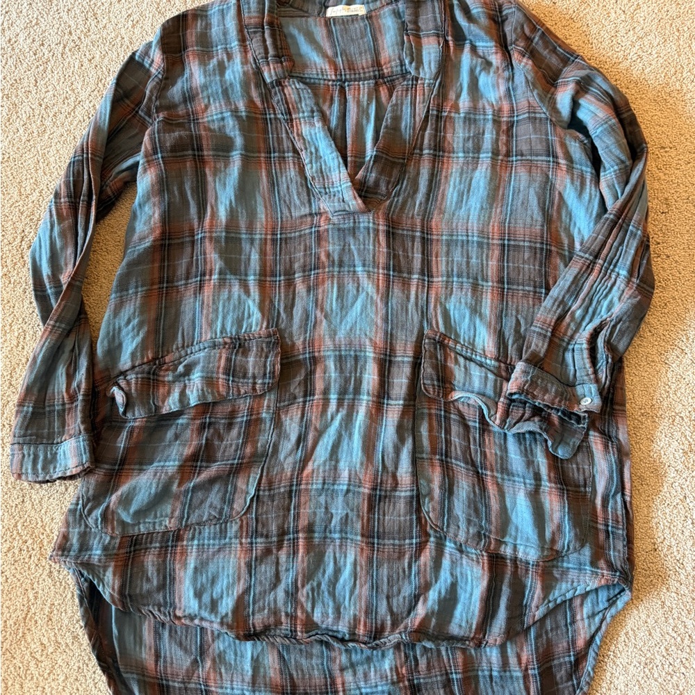Free People X Cp Shades Plaid Tunic View 2